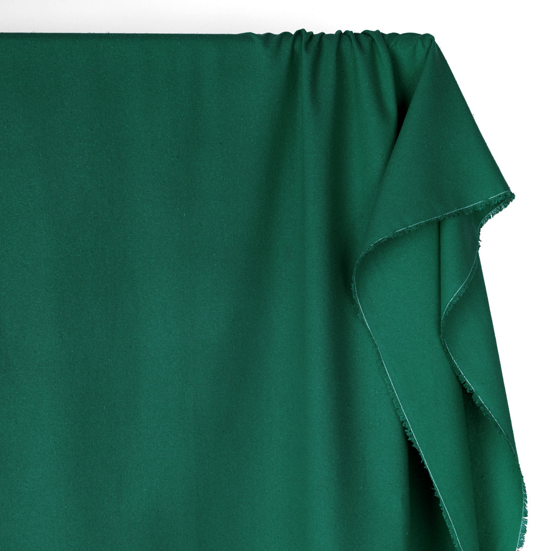 Raw Silk Noil - Emerald | Blackbird Fabrics