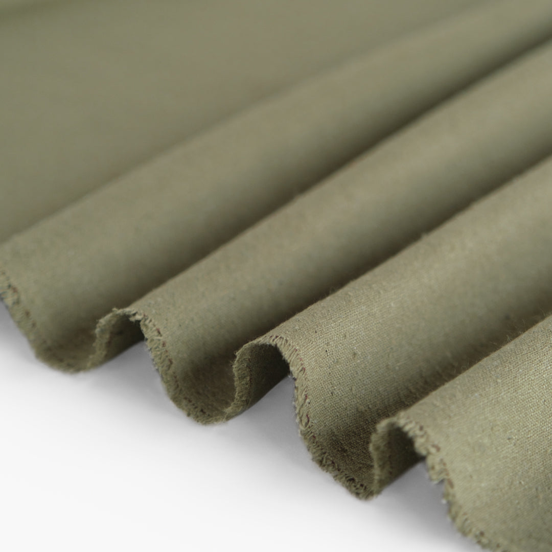 Raw Silk Noil - Sage