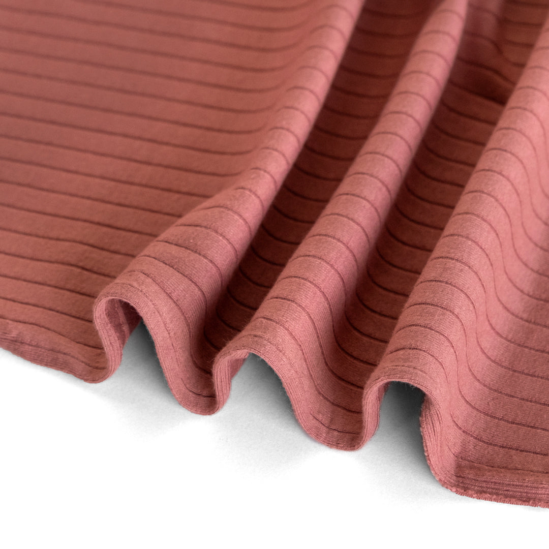 Wide Rib Knit - Wild Rose