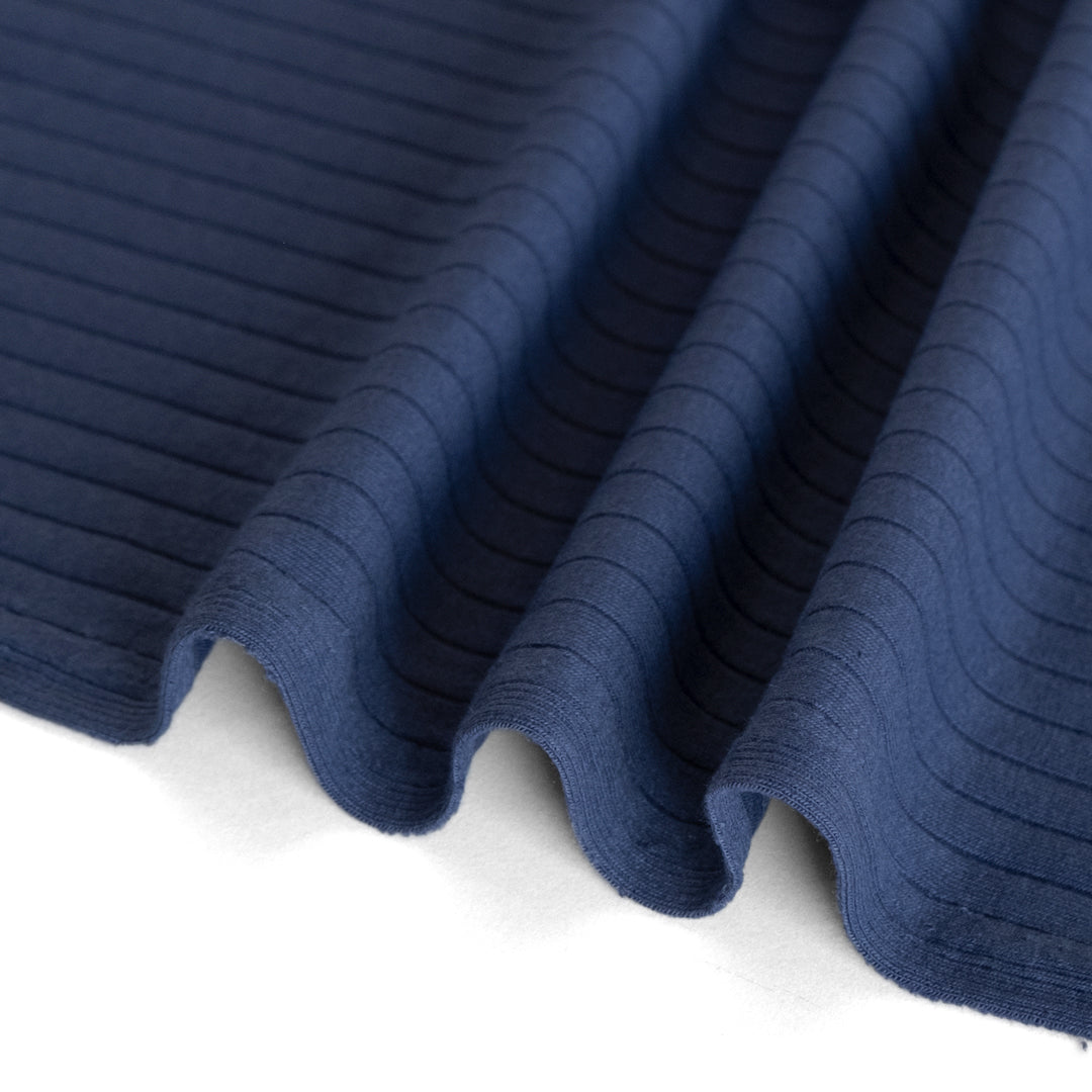 Wide Rib Knit - Navy