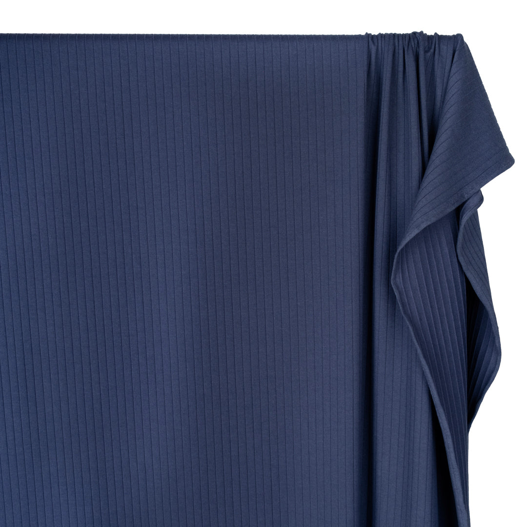 Wide Rib Knit - Navy