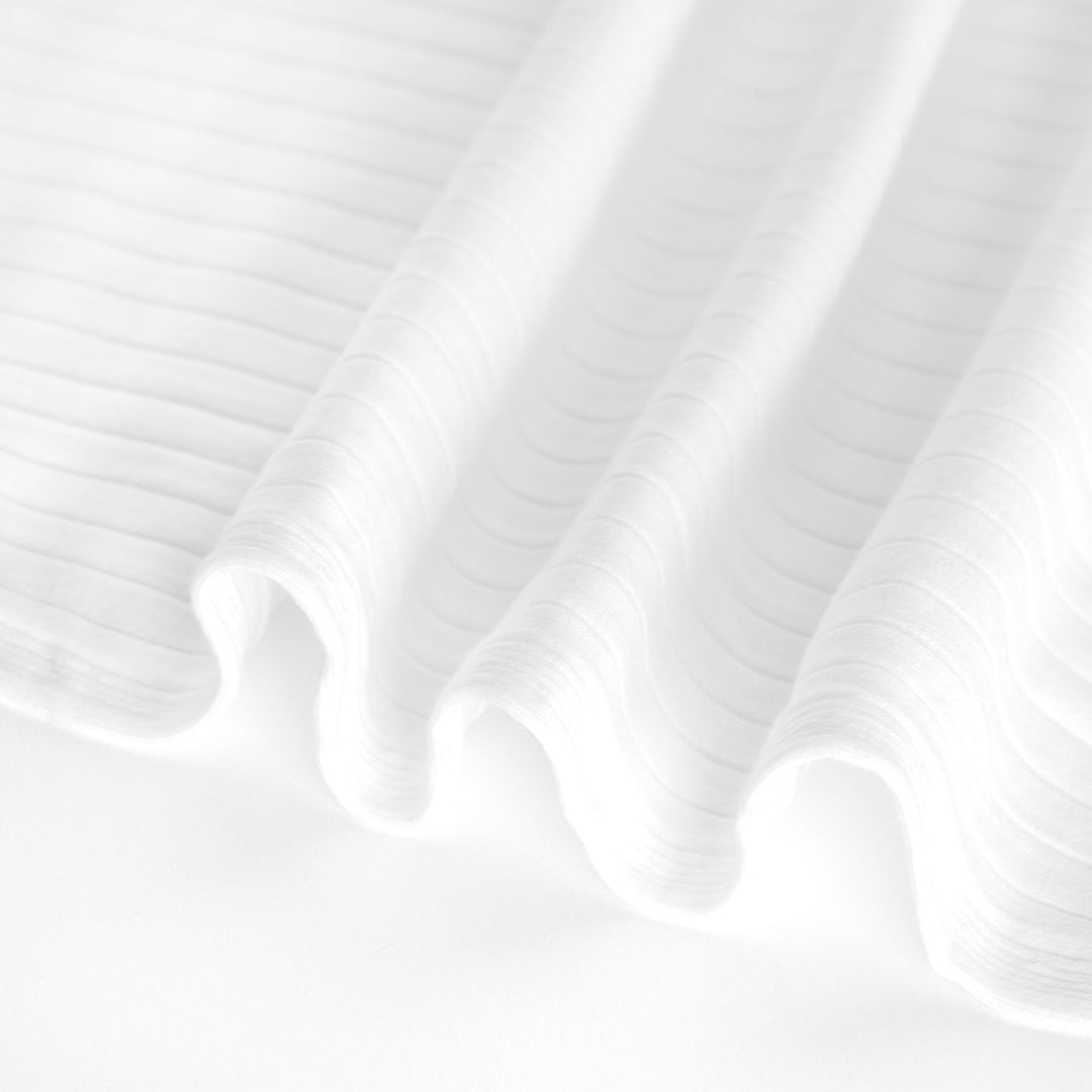 Wide Rib Knit - White