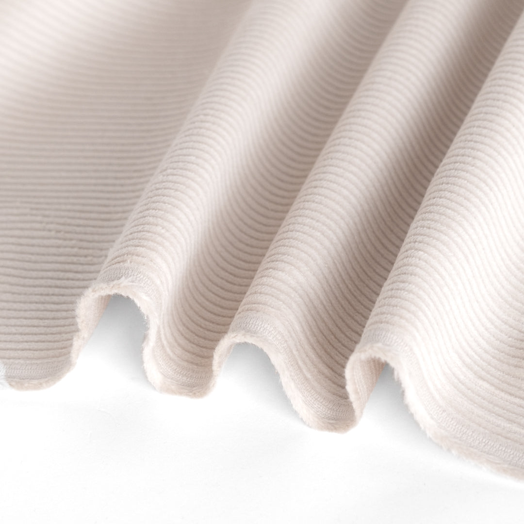 Stretch Cotton Corduroy - Alabaster | Blackbird Fabrics