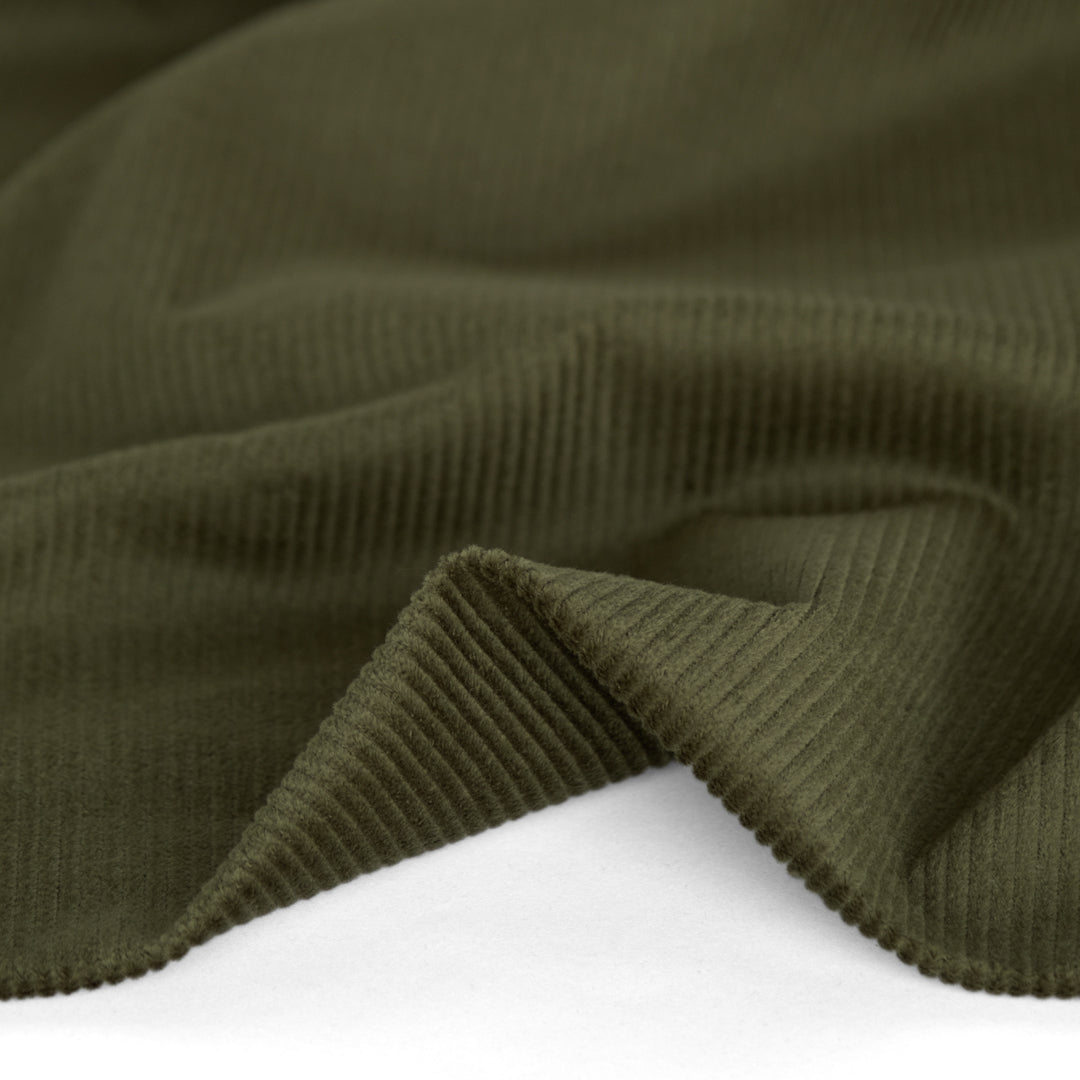 Stretch Cotton Corduroy - Caper | Blackbird Fabrics
