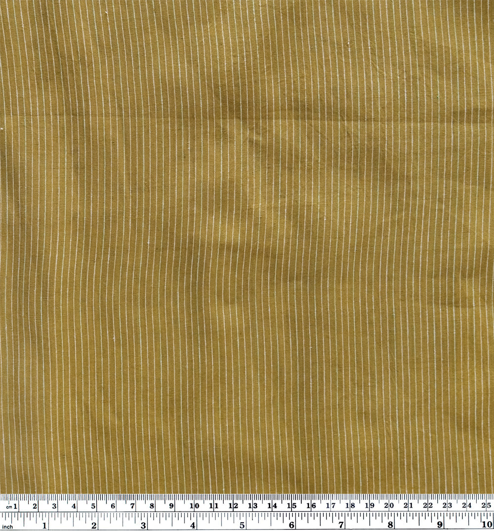 Mini Striped Handwoven Cotton - Light Olive | Blackbird Fabrics