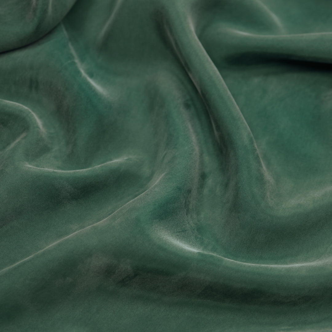 Sandwashed Cupro Blend - Dark Clover | Blackbird Fabrics