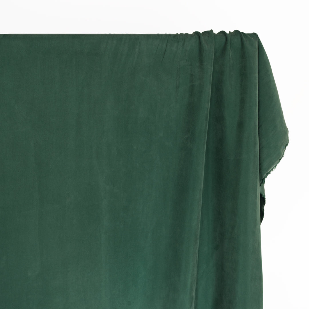 Sandwashed Cupro Blend - Dark Clover | Blackbird Fabrics