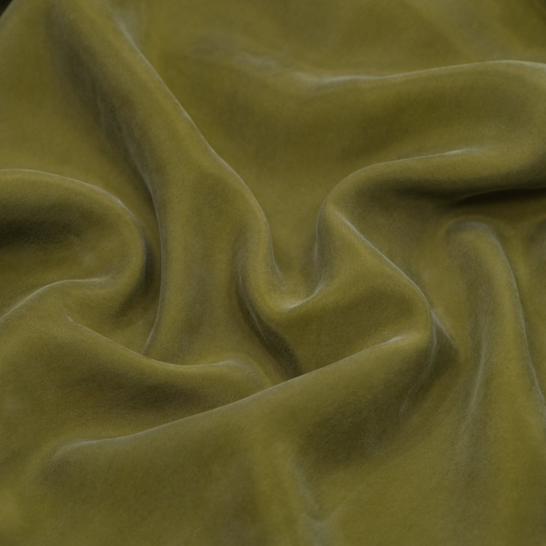 Sandwashed Cupro Blend - Caper | Blackbird Fabrics