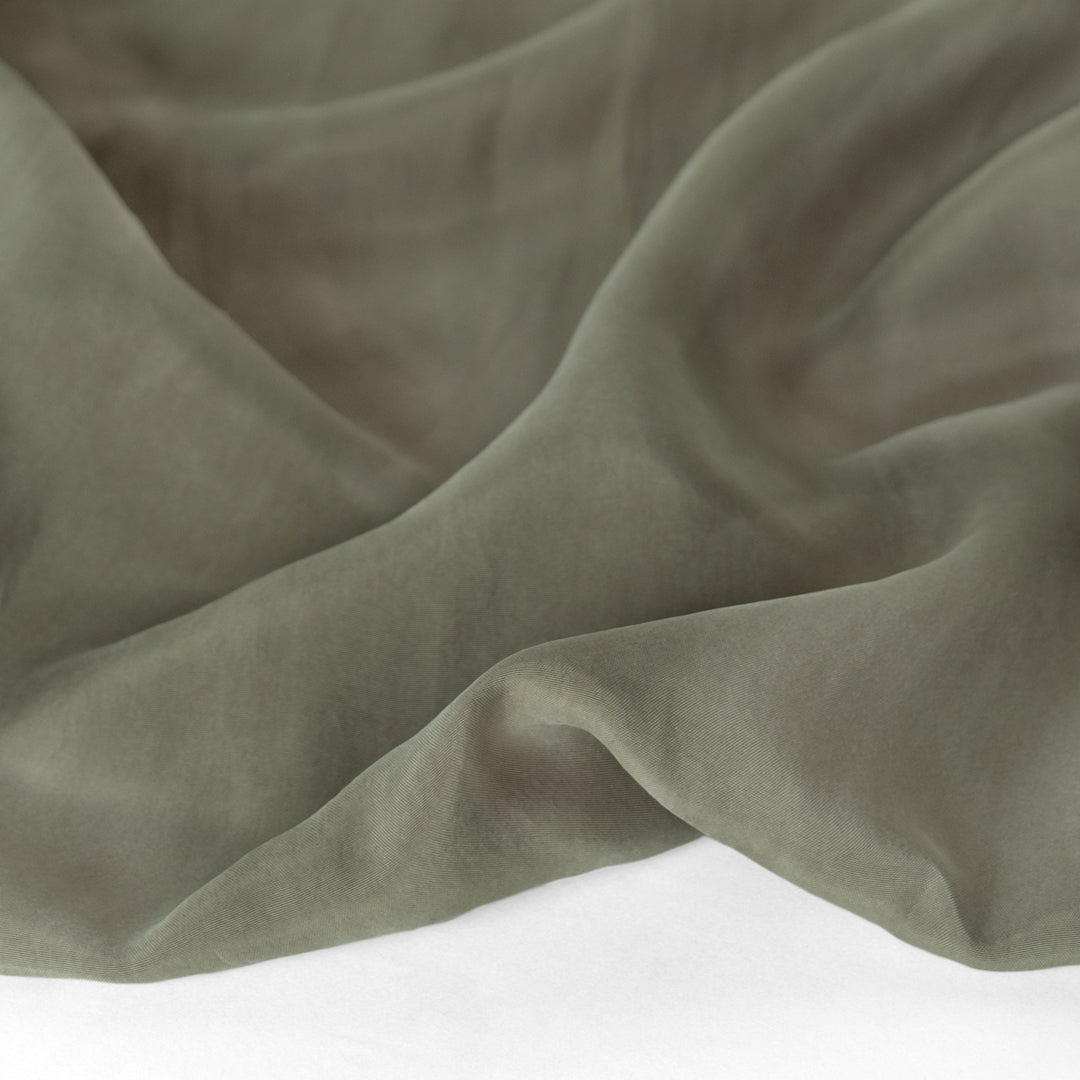 Sandwashed Cupro Blend - Thyme | Blackbird Fabrics