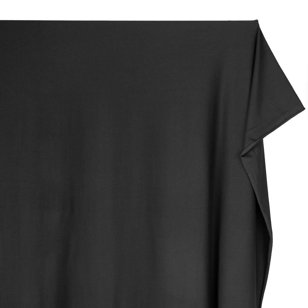 Cotton Modal Jersey Knit - Black | Blackbird Fabrics