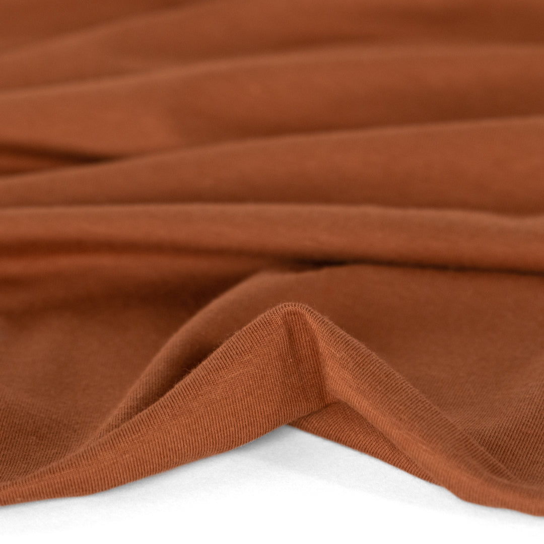 Cotton Modal Jersey Knit - Copper | Blackbird Fabrics