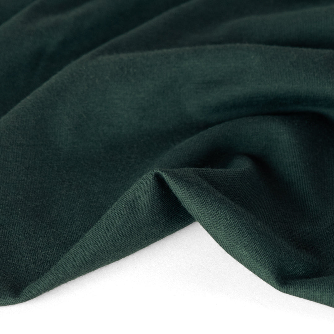 Cotton Modal Jersey Knit - Peacock | Blackbird Fabrics