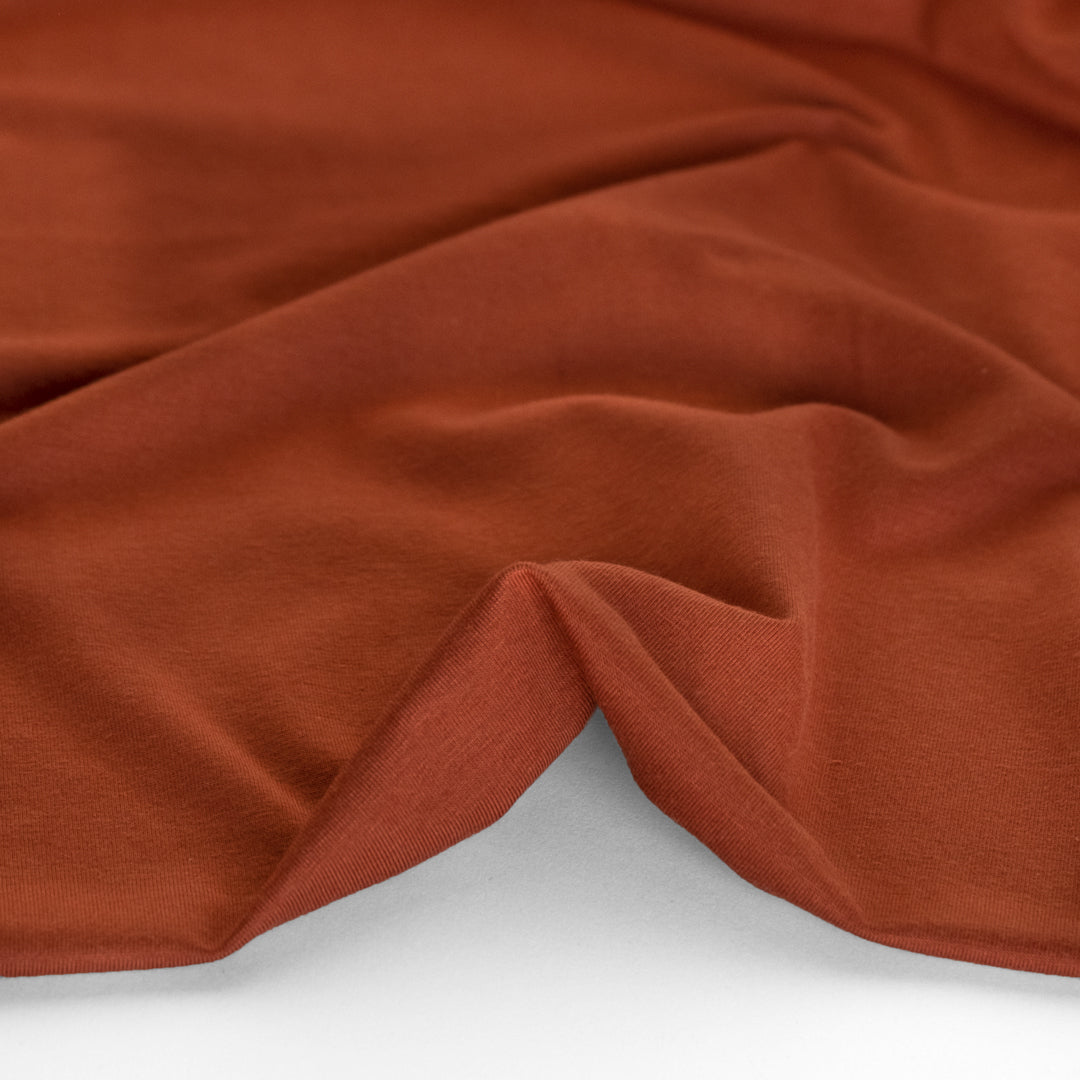 Cotton Modal Jersey Knit - Paprika | Blackbird Fabrics