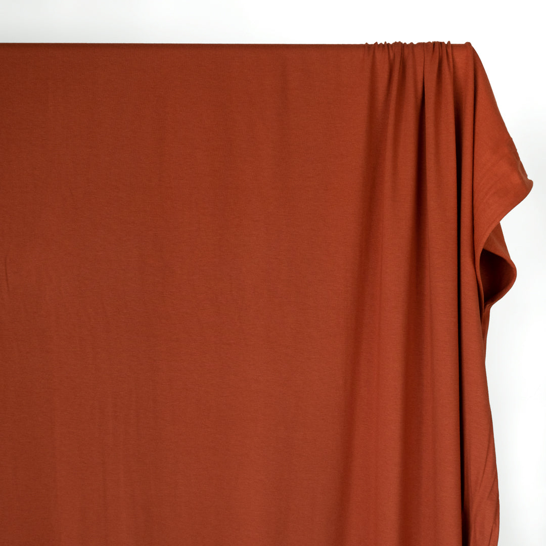 Cotton Modal Jersey Knit - Paprika | Blackbird Fabrics