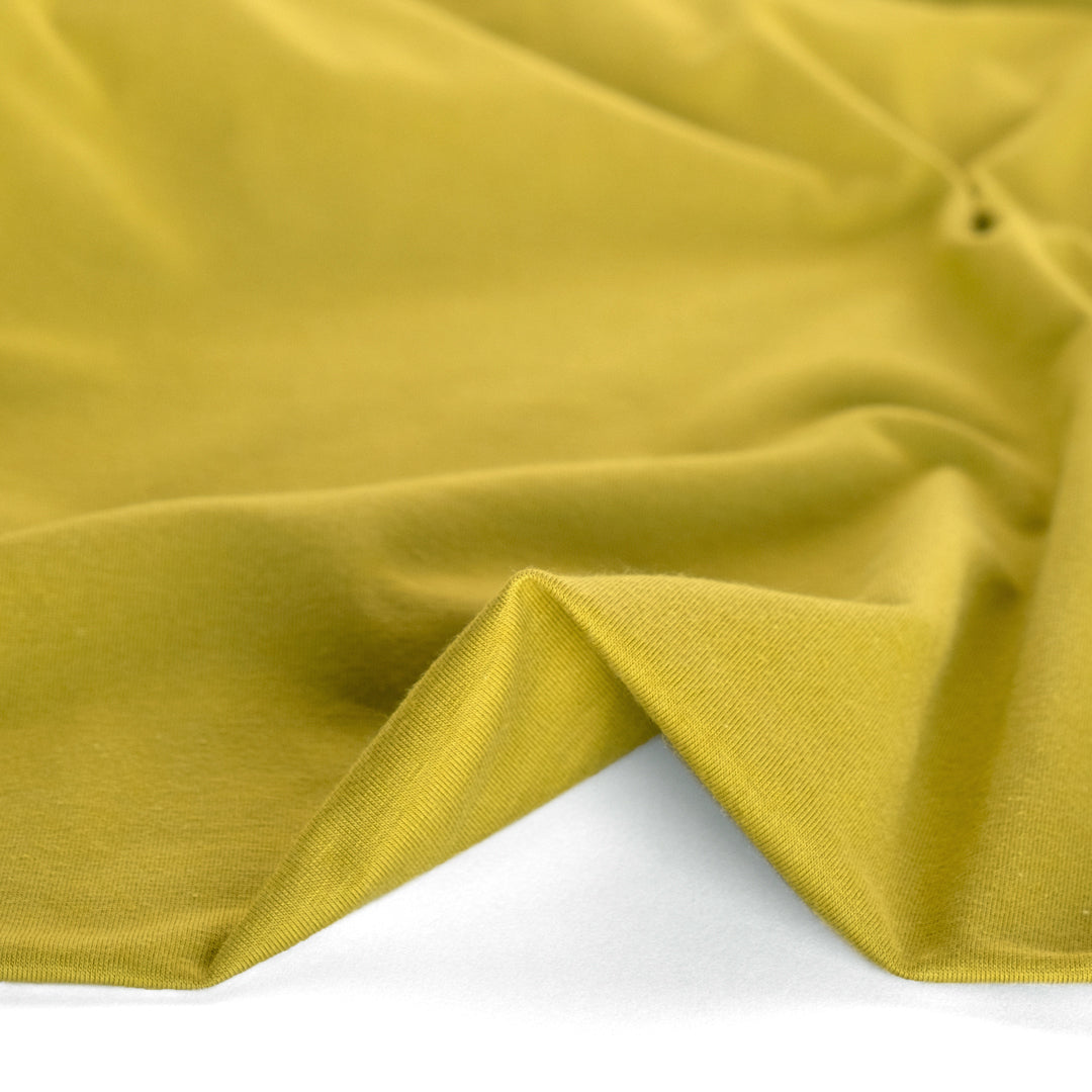 Cotton Modal Jersey Knit - Citron | Blackbird Fabrics