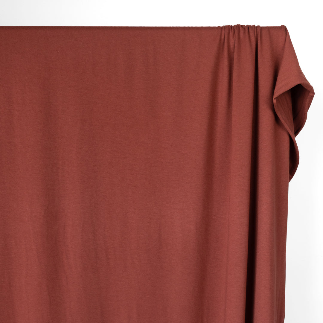 Cotton Modal Jersey Knit - Deep Rosewood | Blackbird Fabrics