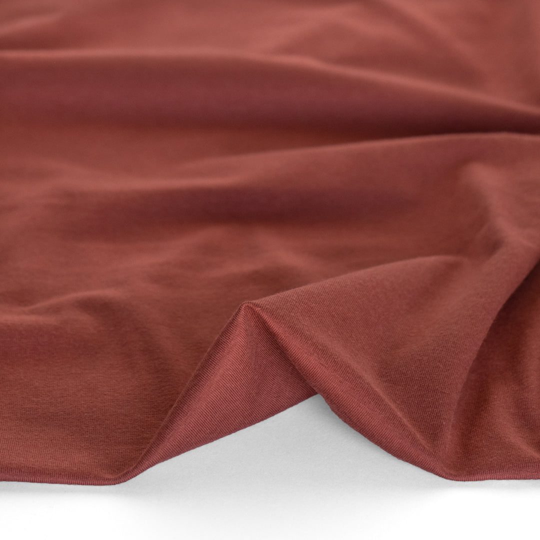Cotton Modal Jersey Knit - Deep Rosewood | Blackbird Fabrics