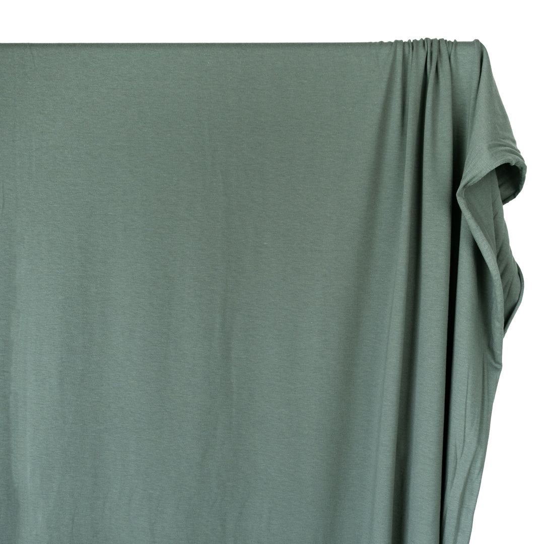 Cotton Modal Jersey Knit - Dusty Jade | Blackbird Fabrics