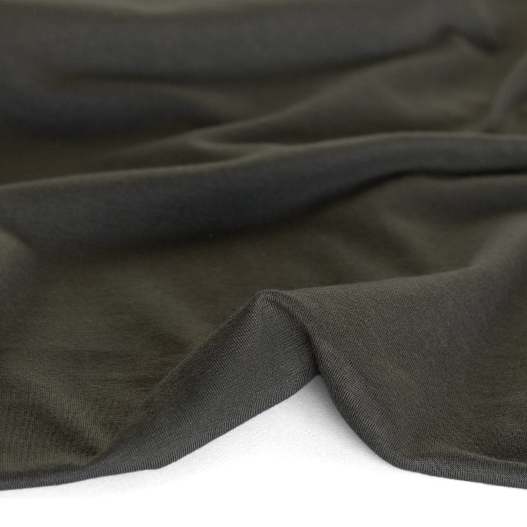 Cotton Modal Jersey Knit - Military | Blackbird Fabrics