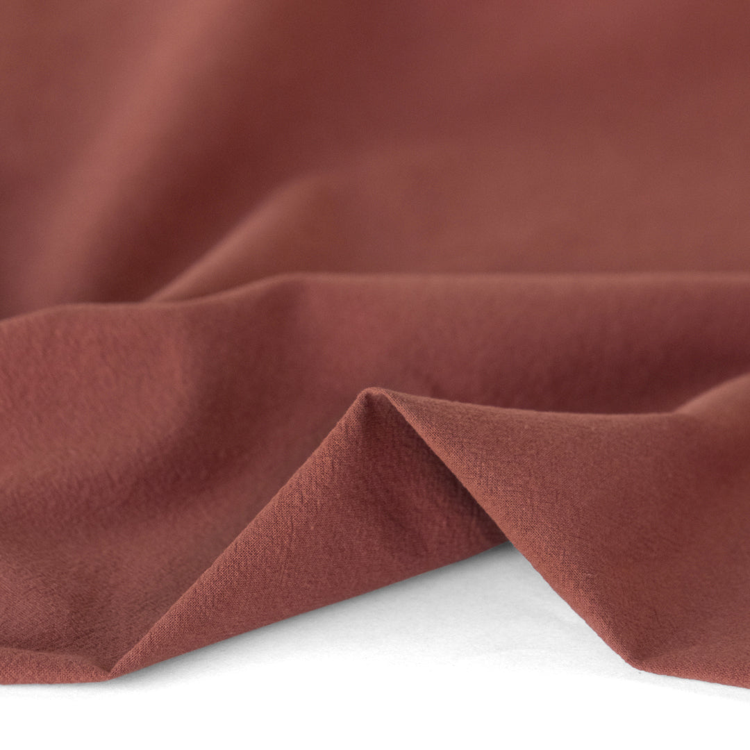4.5oz Sandwashed Cotton - Deep Rosewood | Blackbird Fabrics