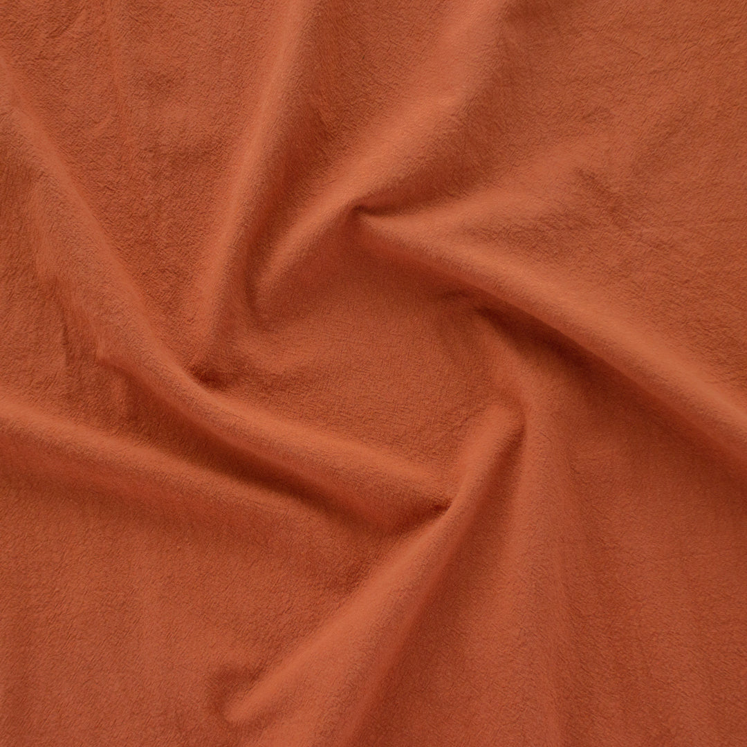 4.5oz Sandwashed Cotton - Rust