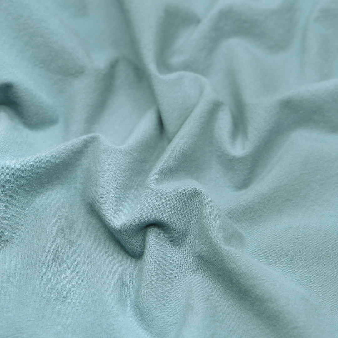 4.5oz Sandwashed Cotton - Ocean Mist | Blackbird Fabrics