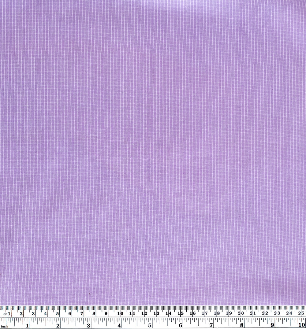 Mini Check Handwoven Cotton - Bellflower | Blackbird Fabrics