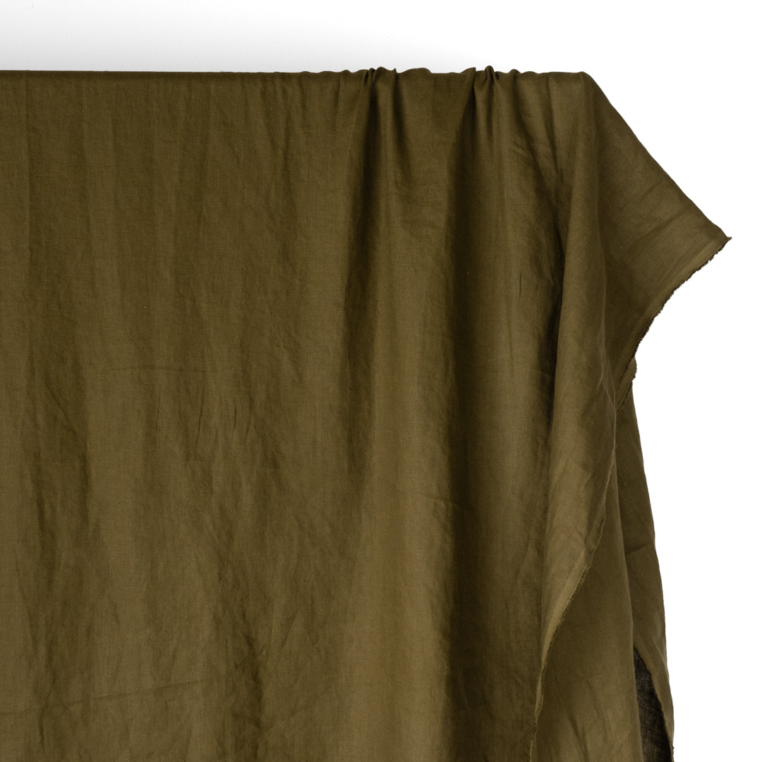 Everyday Linen - Olive | Blackbird Fabrics