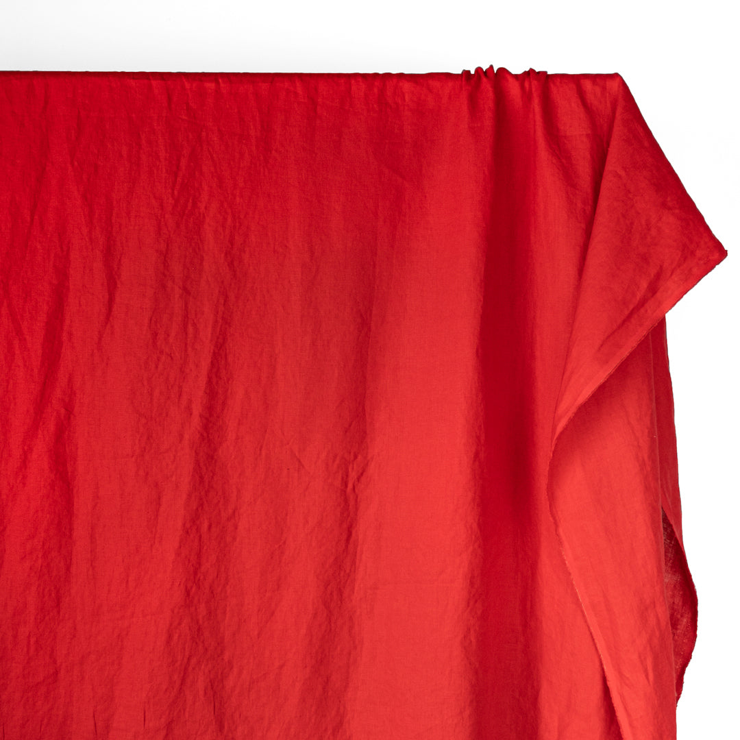 Everyday Linen - True Red | Blackbird Fabrics