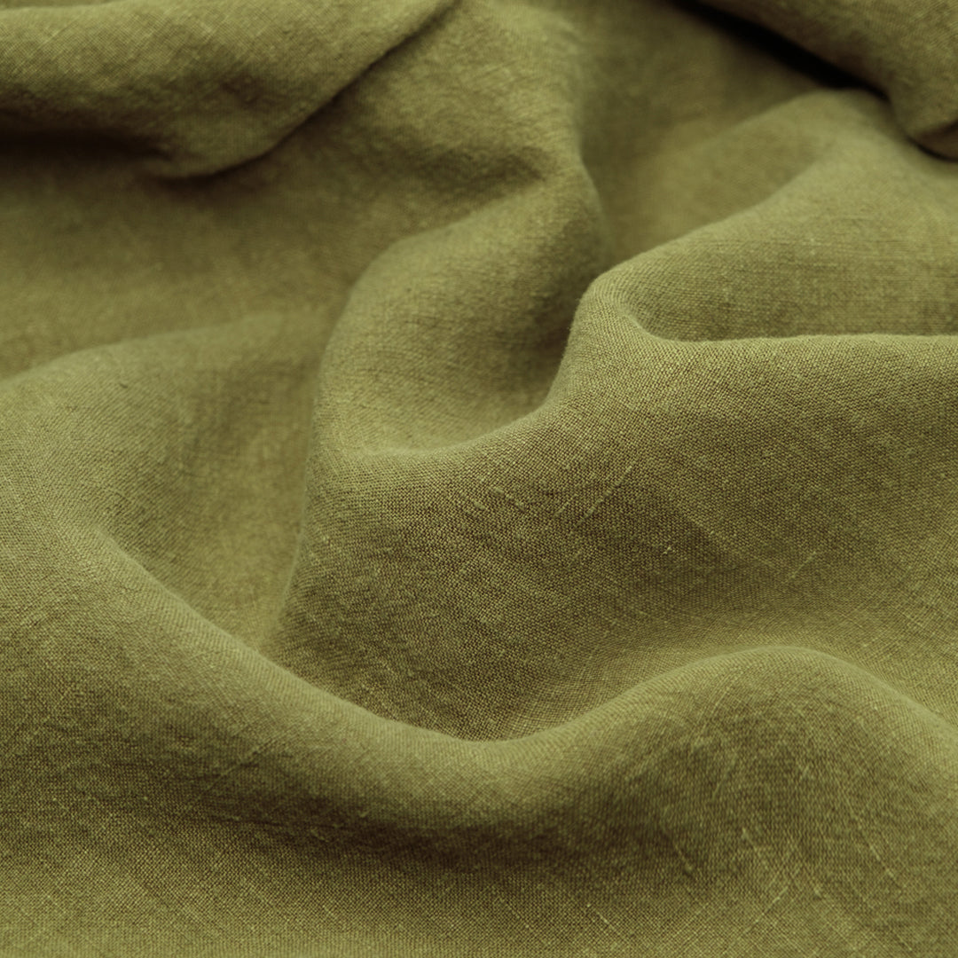 Washed Linen - Fern | Blackbird Fabrics