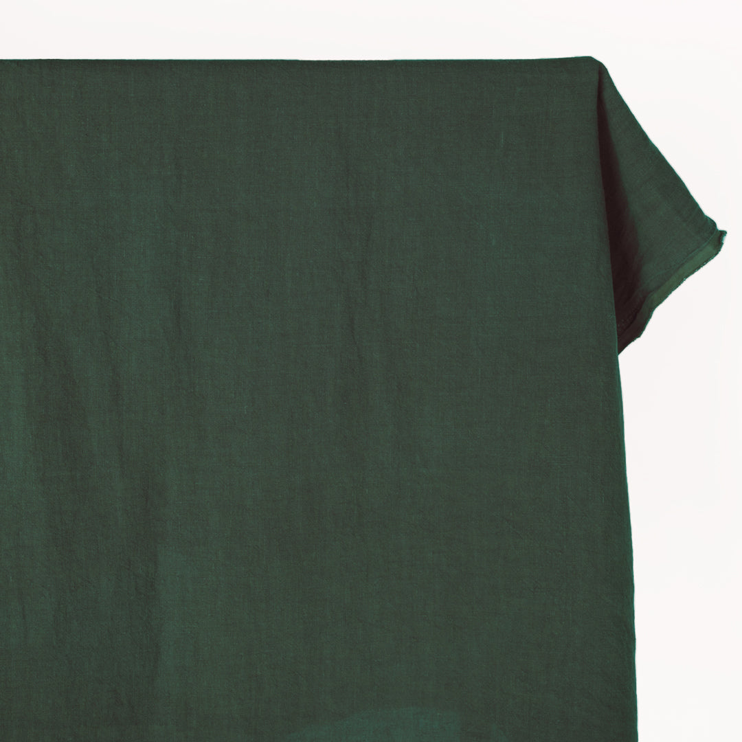 Washed Linen - Midnight Spruce | Blackbird Fabrics
