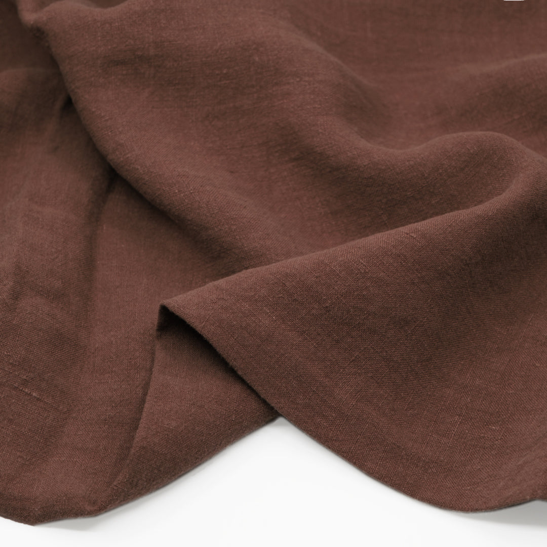 Washed Linen - Baked Clay | Blackbird Fabrics