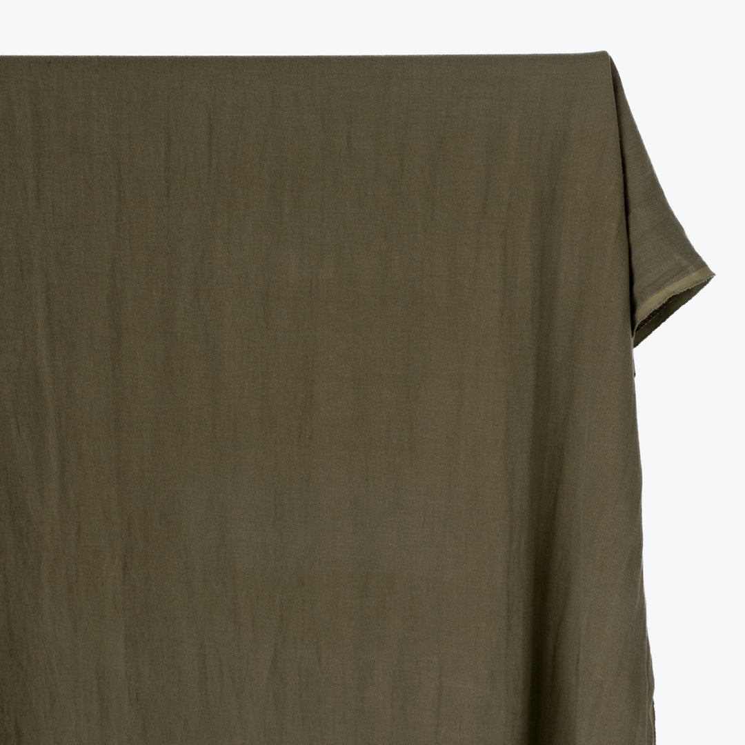 6.5oz Laundered Linen Twill - Olive Drab