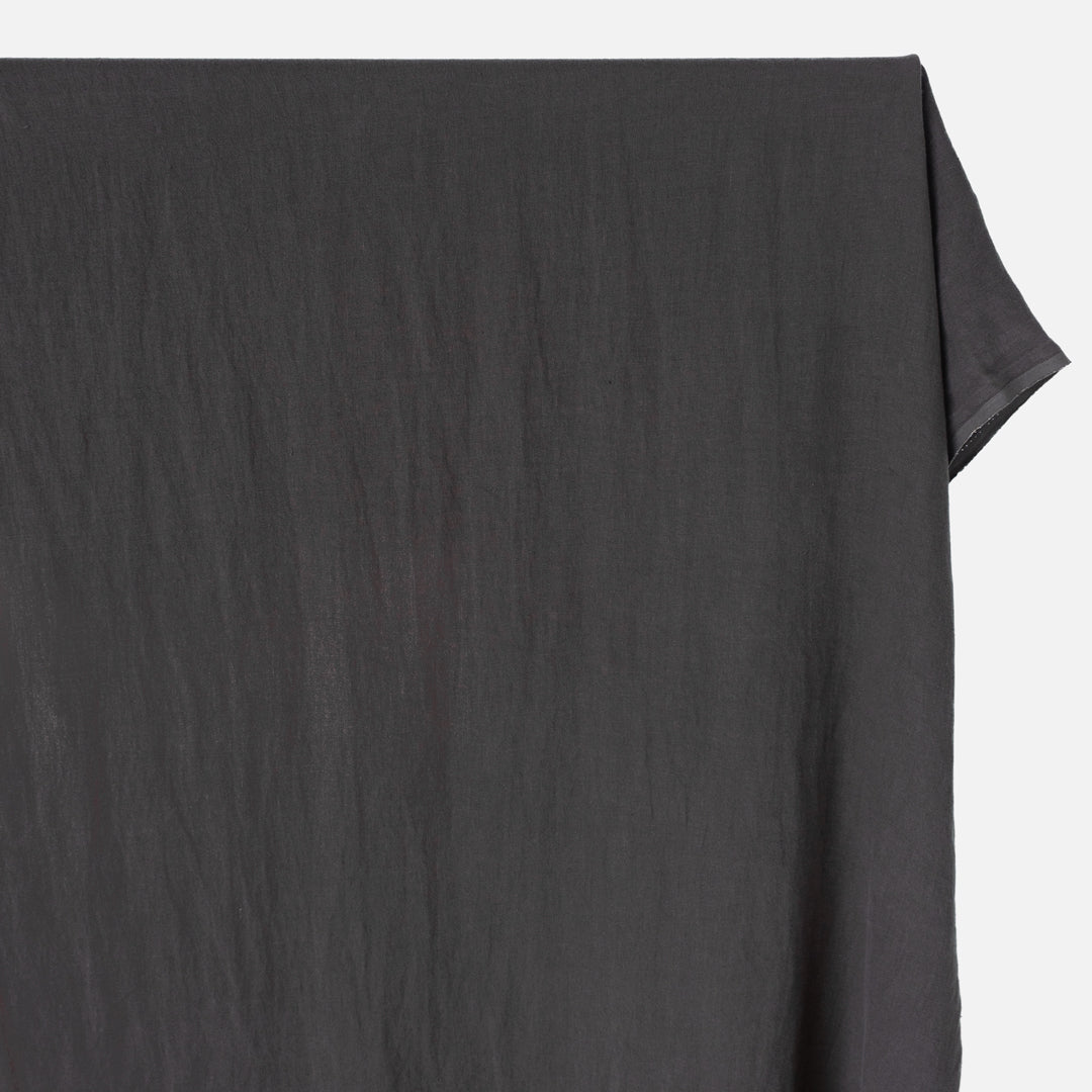 6.5oz Laundered Linen Twill - Charcoal