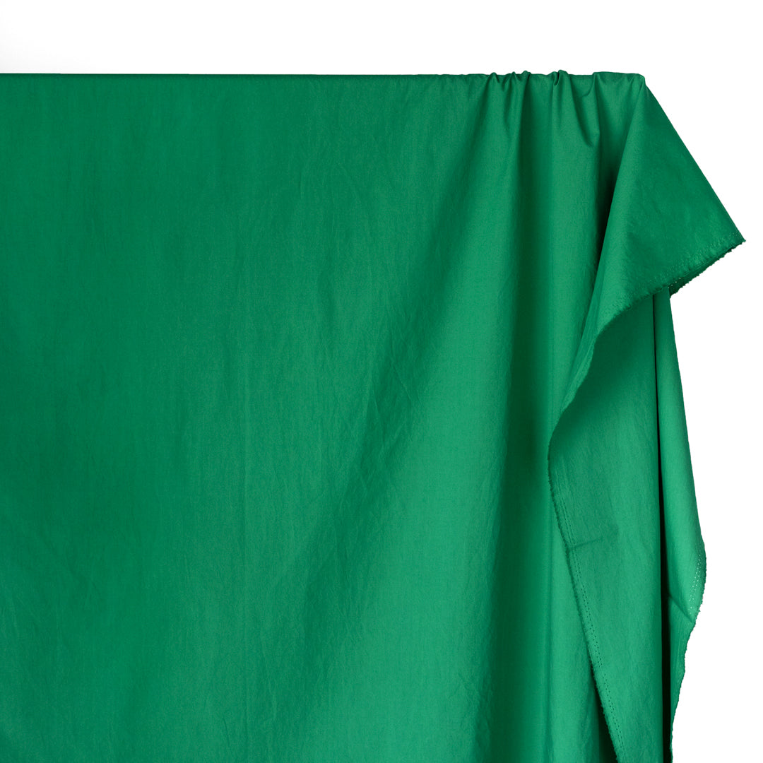 Washed Cotton Poplin - Viridian Green | Blackbird Fabrics