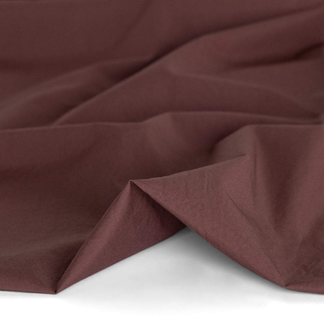 Washed Cotton Poplin - Deep Mauve | Blackbird Fabrics