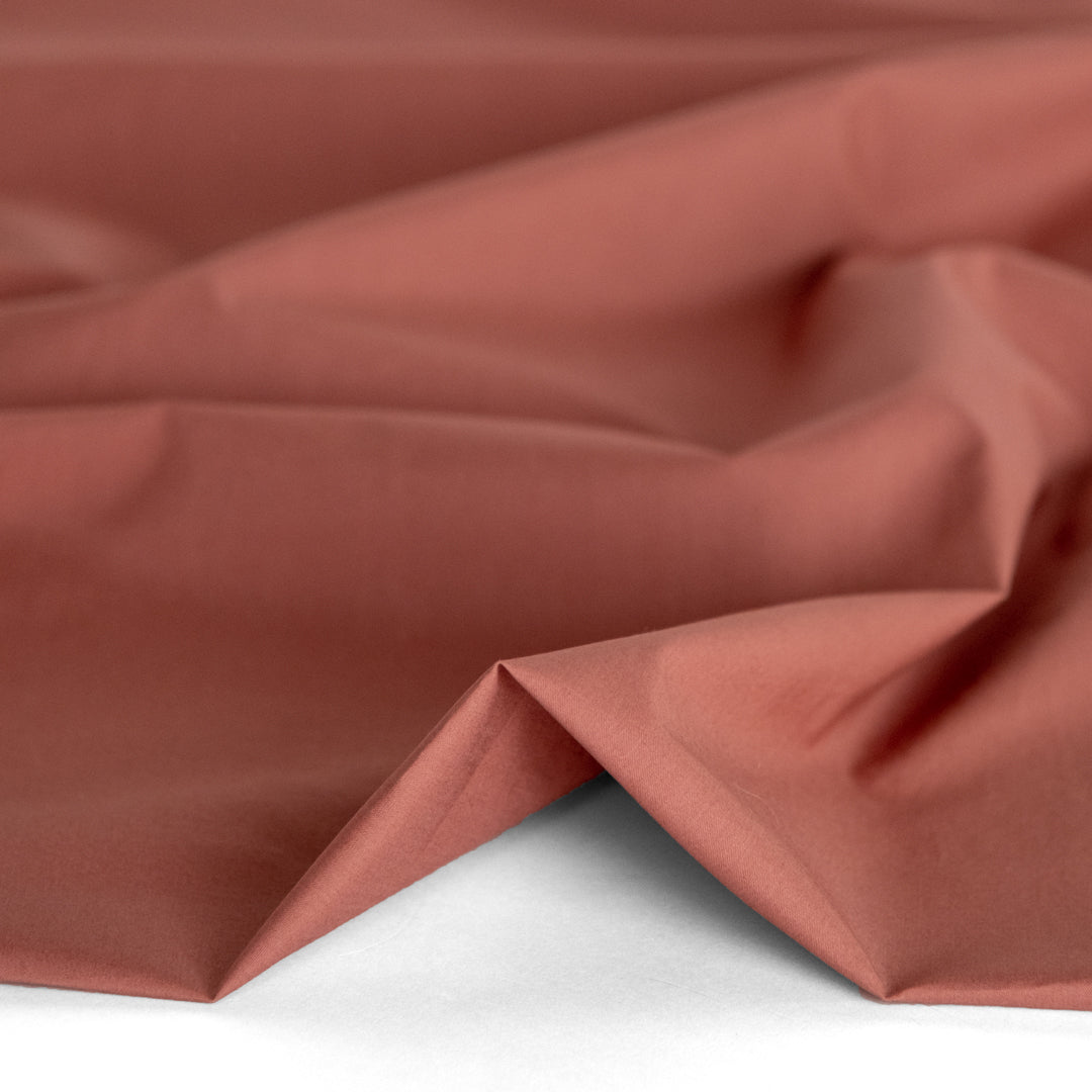 Washed Cotton Poplin - Rosewood | Blackbird Fabrics