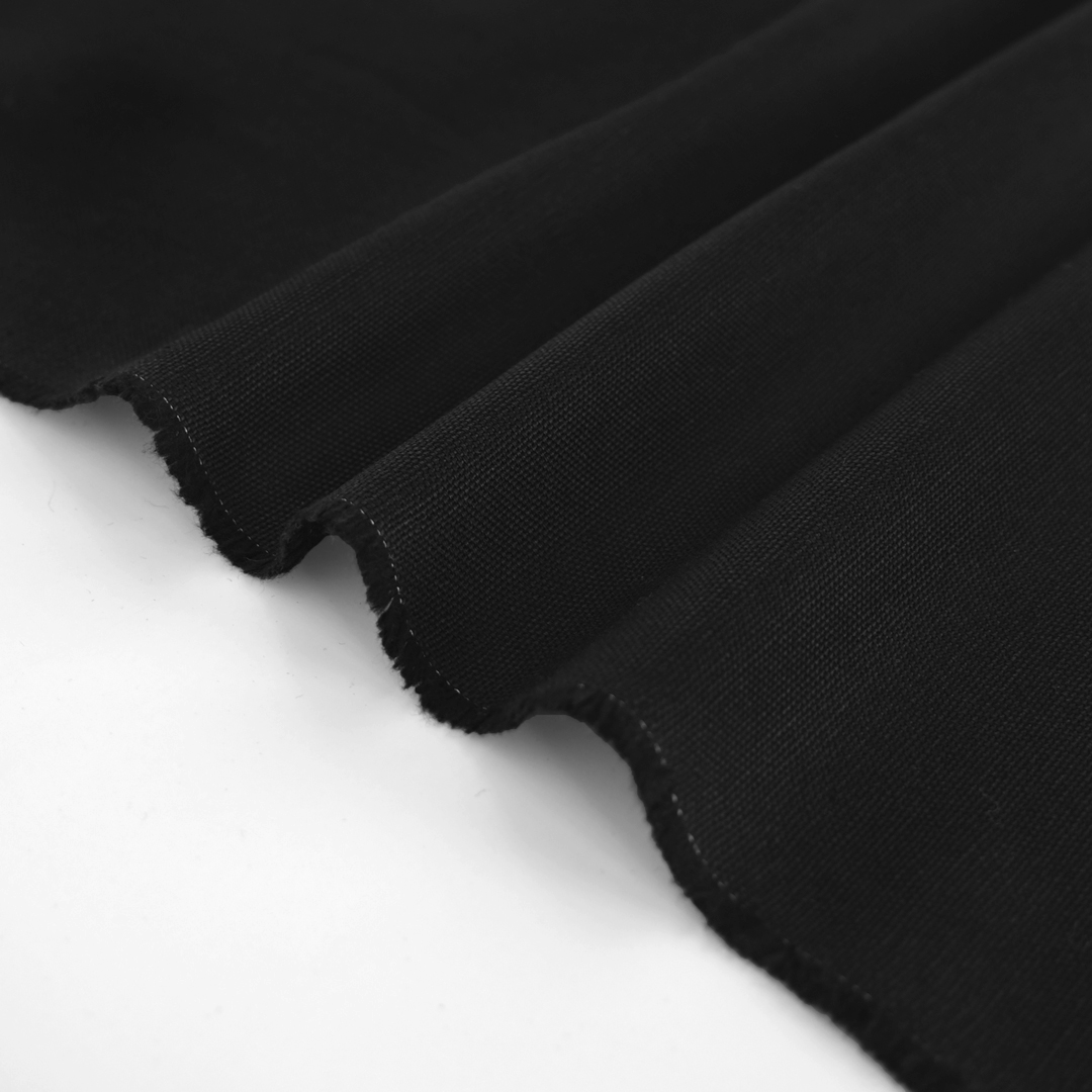 Canvas Duck Cotton Fabric - Black
