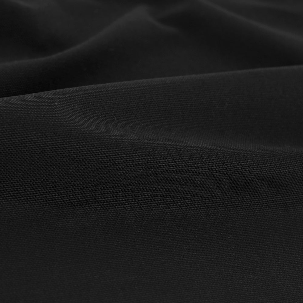 10oz Organic Cotton Duck Canvas Black Blackbird Fabrics