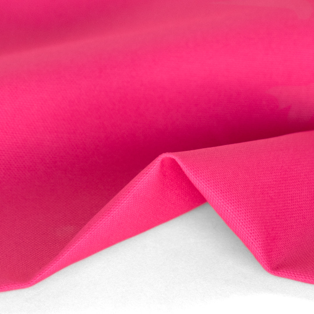 10oz Organic Cotton Duck Canvas - Electric Pink | Blackbird Fabrics