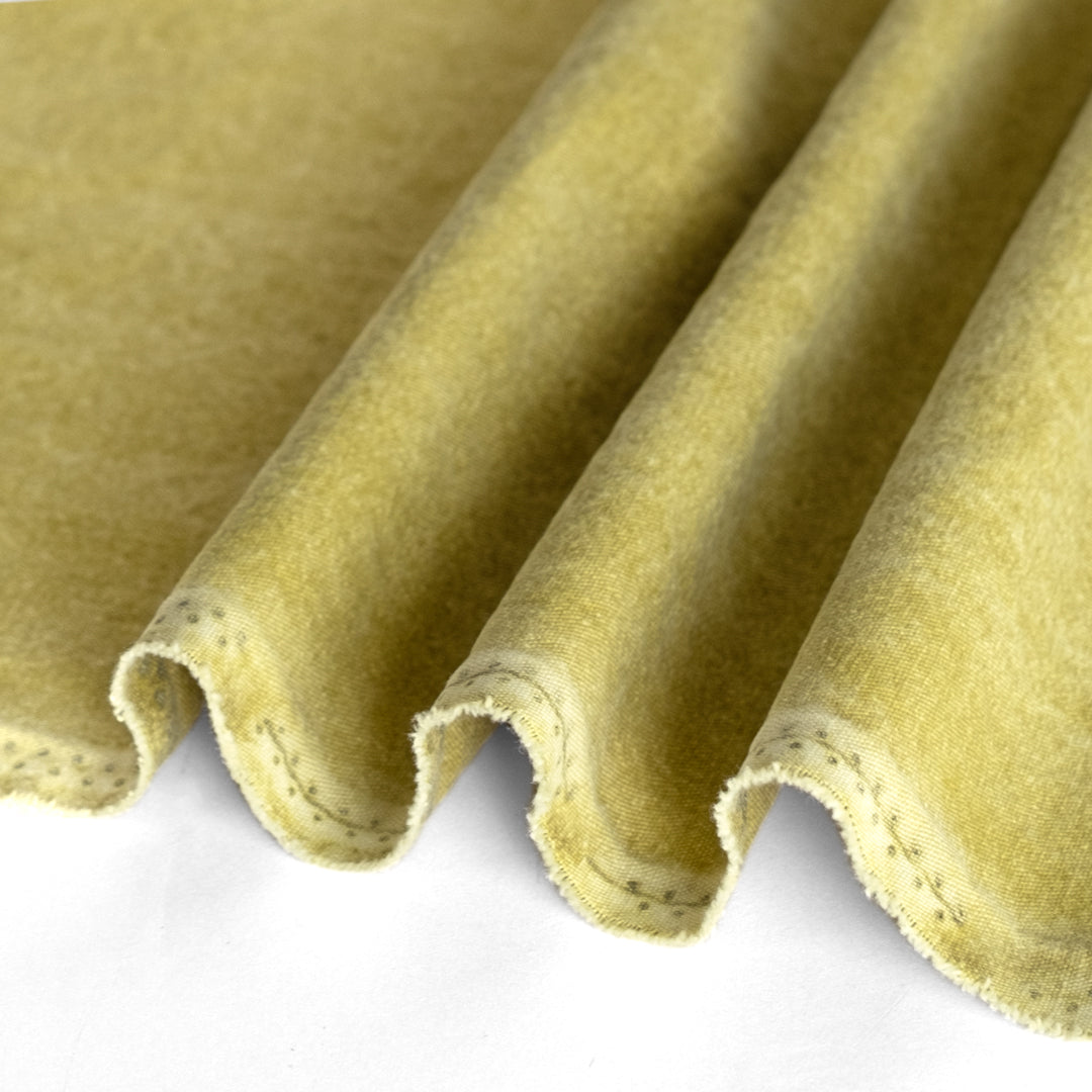 Sandwashed Cotton Canvas - Pickle | Blackbird Fabrics