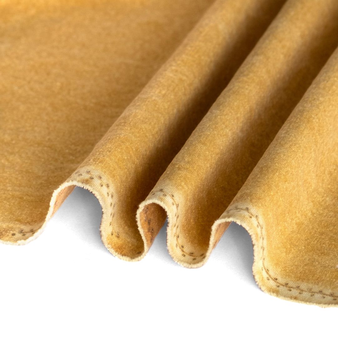 Sandwashed Cotton Canvas - Ochre | Blackbird Fabrics