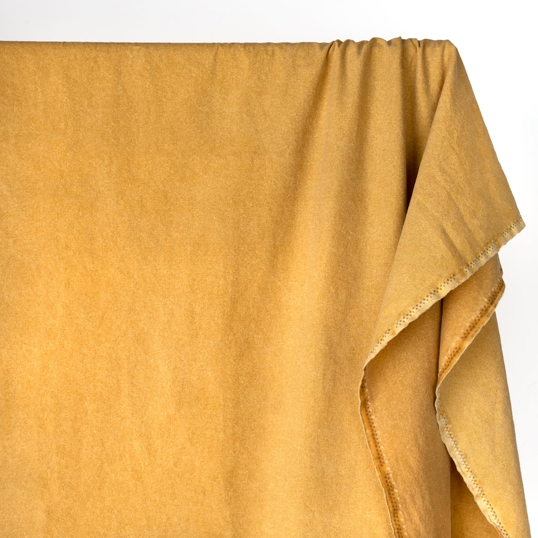 Sandwashed Cotton Canvas - Ochre | Blackbird Fabrics