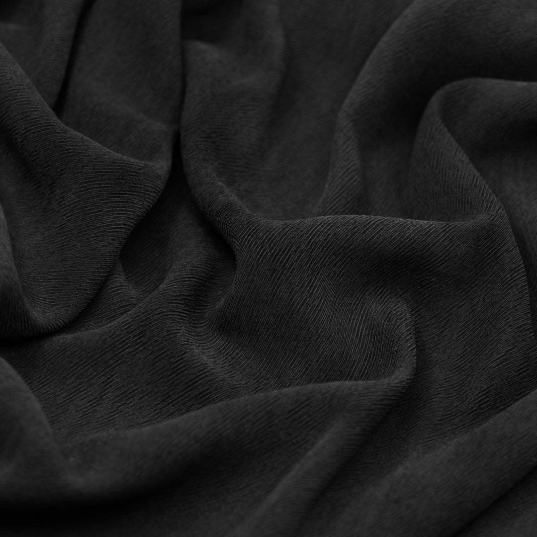 Textured TENCEL™ Lyocell Blend - Black