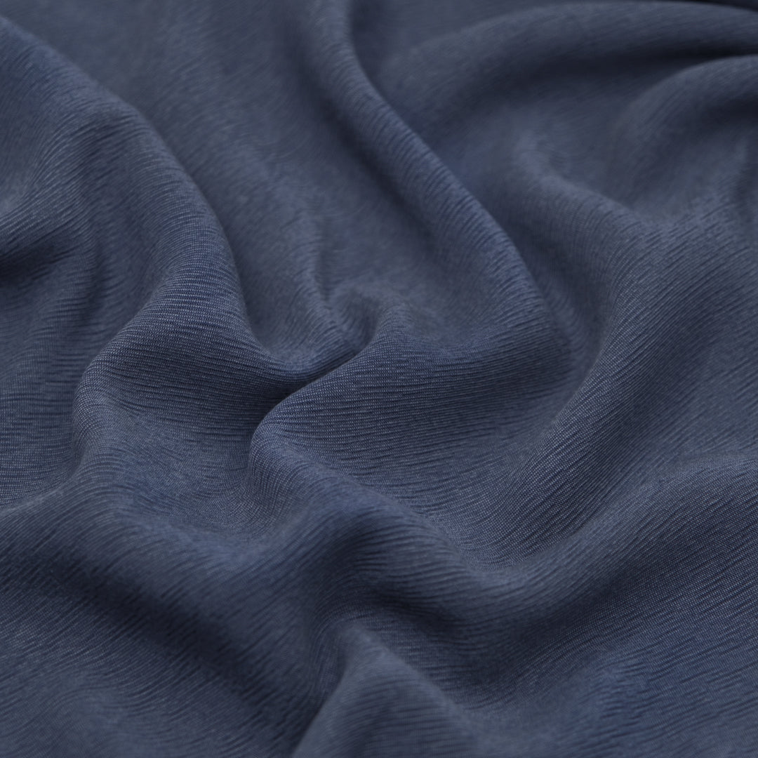 Textured TENCEL™ Lyocell Blend - Marine | Blackbird Fabrics