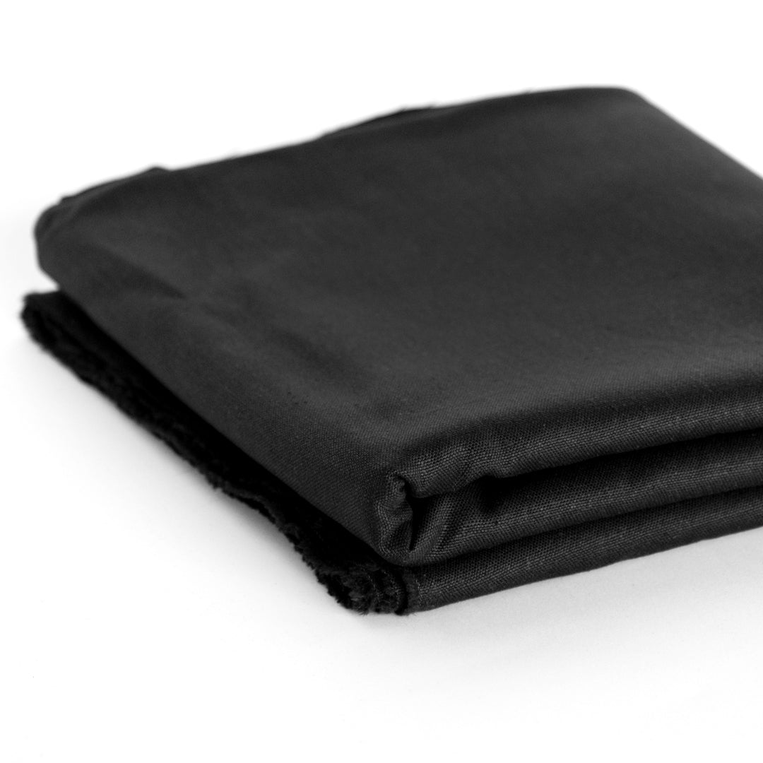 8oz Hemp & Organic Cotton Canvas - Black | Blackbird Fabrics