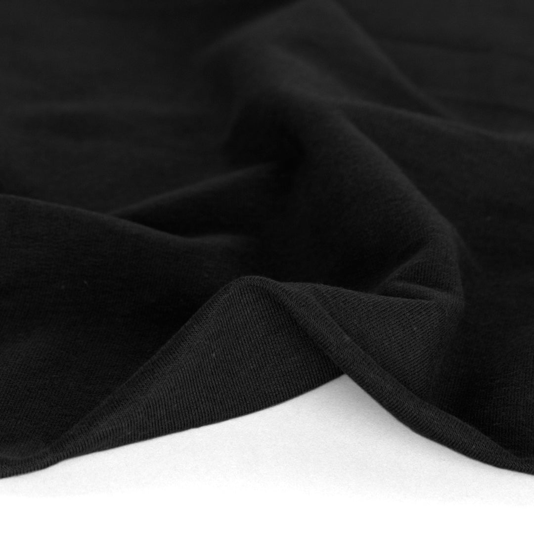 Day Off French Terry - Black | Blackbird Fabrics