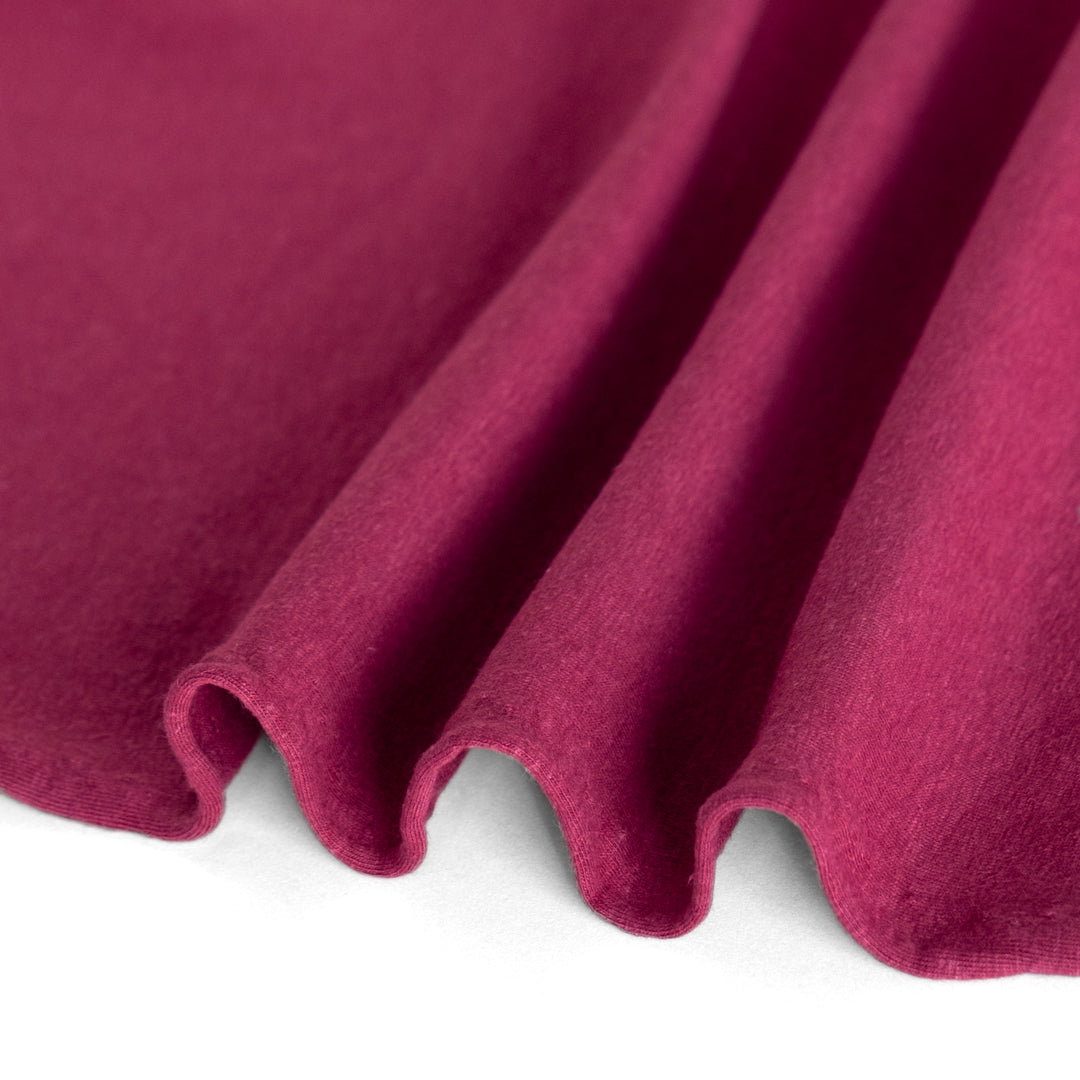 Hemp & Organic Cotton Jersey - Garnet | Blackbird Fabrics