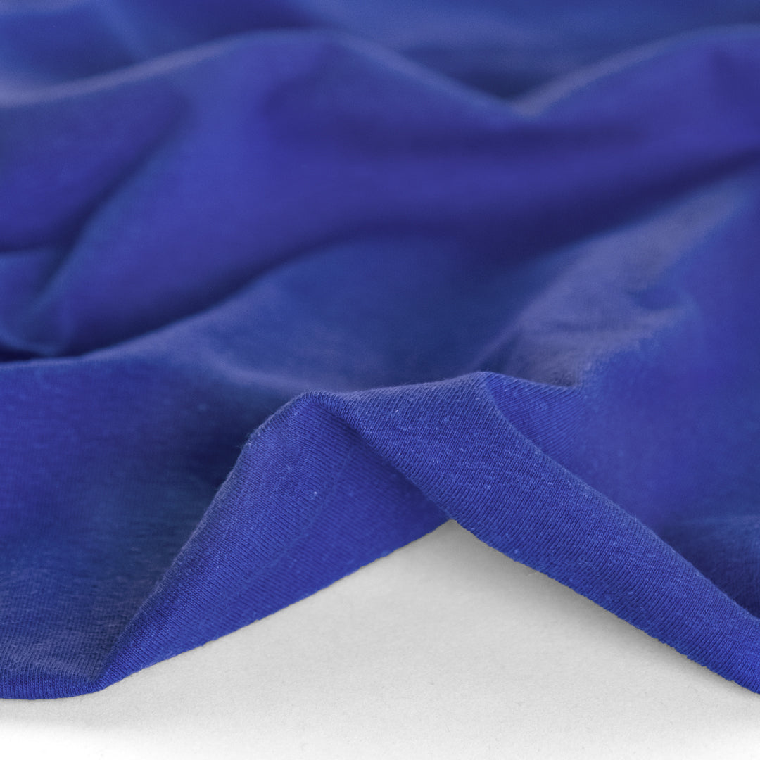Hemp & Organic Cotton Jersey - Royal Blue | Blackbird Fabrics