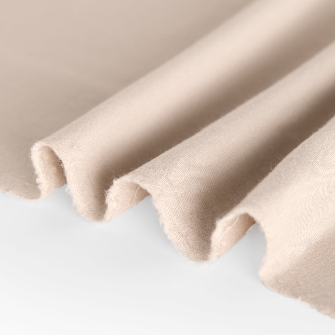 Bamboo & Cotton Stretch Fleece - Shell